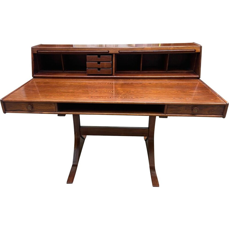 Vintage desk model 530 in rosewood by Gianfranco Frattini for Bernini, 1957