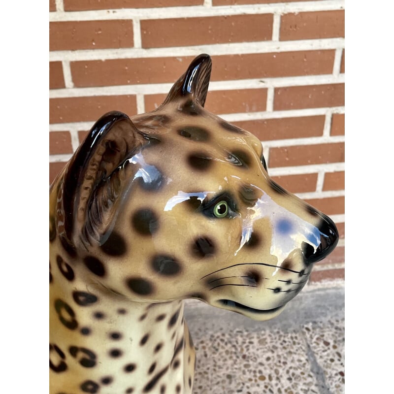 Vintage ceramic leopard