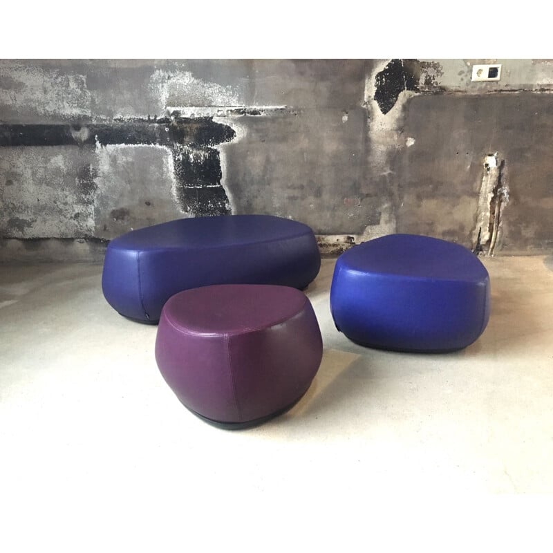 Set of 3 Moroso "Fjord" stools, Patricia URQUIOLA - 2000s