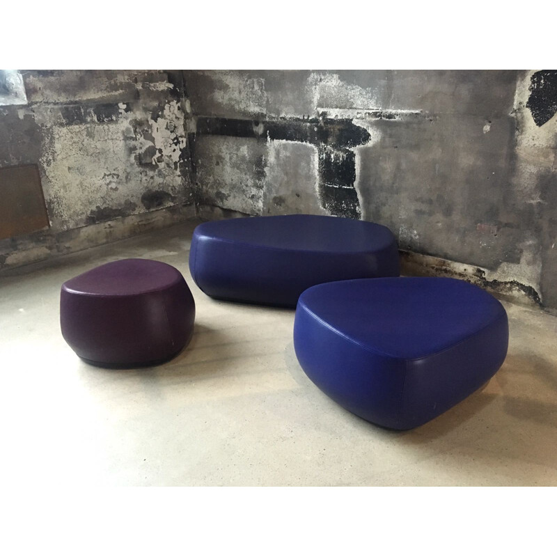 Set of 3 Moroso "Fjord" stools, Patricia URQUIOLA - 2000s