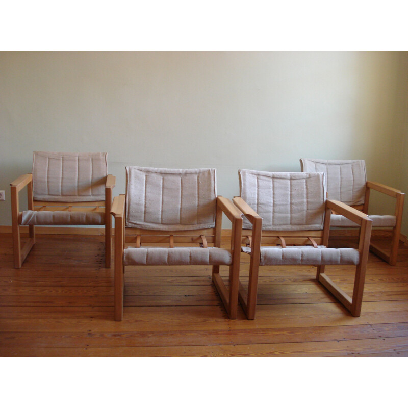 Set of 4 vintage "Diana" armchairs by Karin Mobring, 1970s