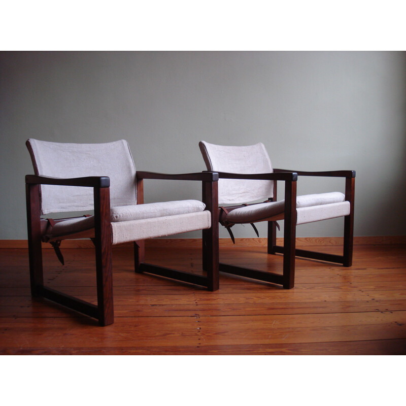 Pair of vintage "Diana" armchairs by Karin Mobring, 1970s