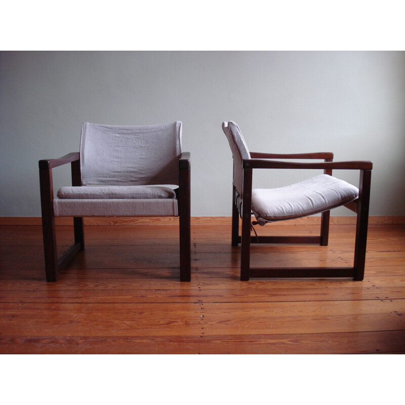 Pair of vintage "Diana" armchairs by Karin Mobring, 1970s