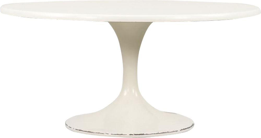 Scandinavian Vintage White Round Coffee, Round White Table Top Ikea