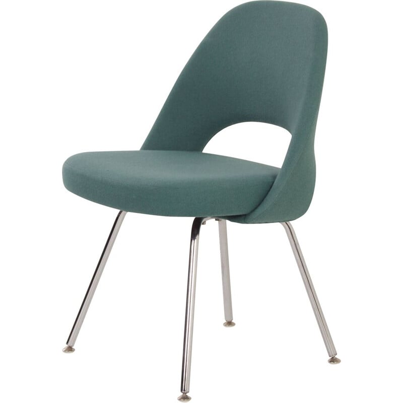 Vintage green dining chair by Eero Saarinen for Knoll, 2000s