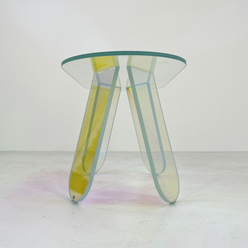 Shimmer M vintage side table by Patricia Urquiola for Glas Italia, 2010