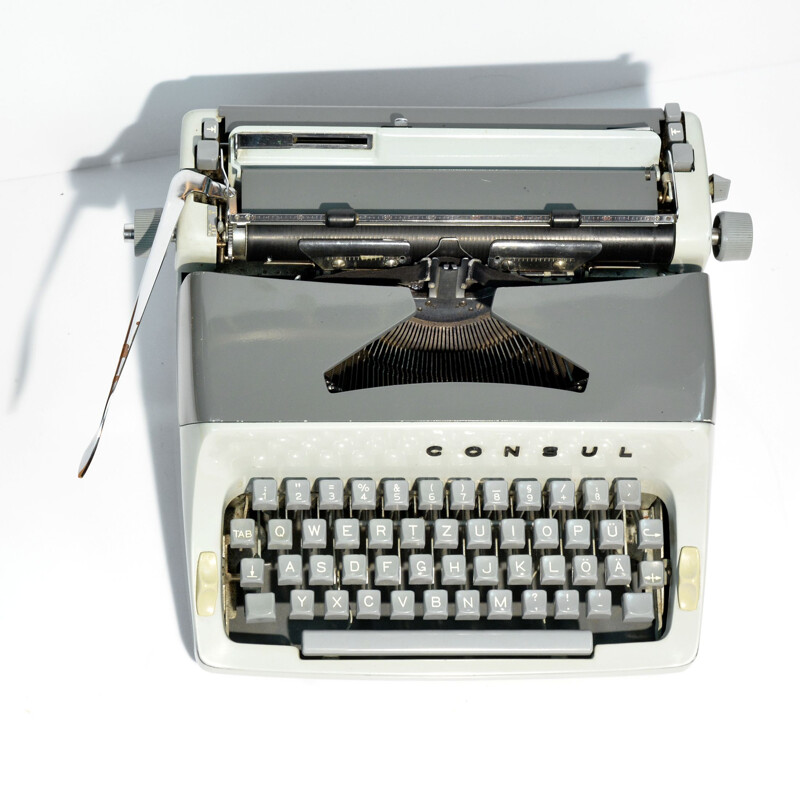 Vintage typewriter Consul type 221, Czechoslovakia 1960s