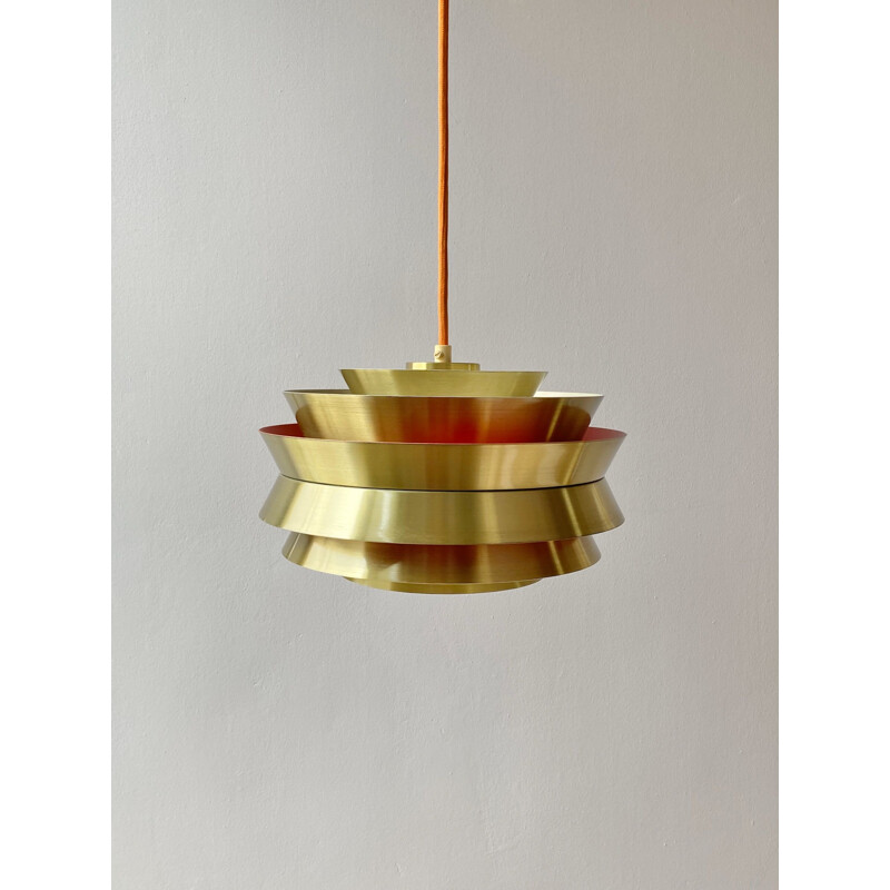 Vintage pendant lamp Trava by Carl Thore for Granhaga Metalindustri, Sweden 1960s
