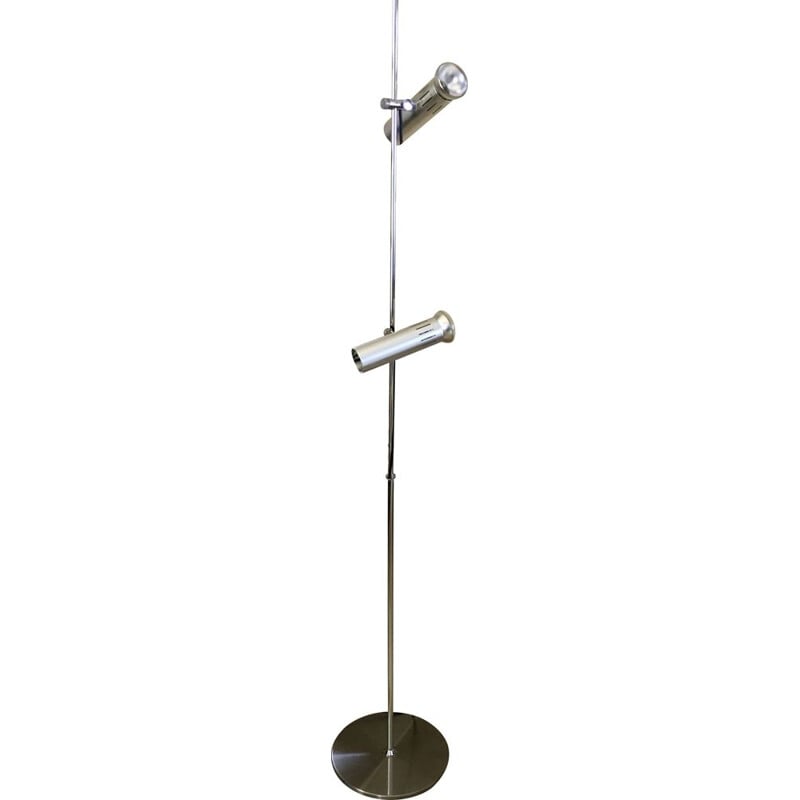 Vintage floor lamp with 2 spots by Alain Richard for Disderot