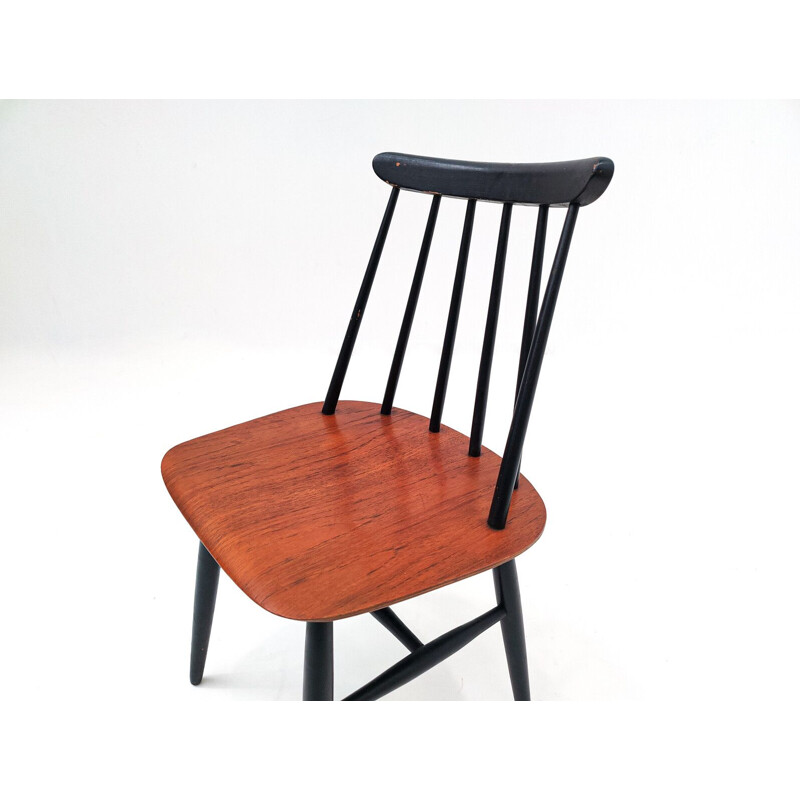 Set of 6 vintage "Fanett" dining chairs by Ilmari Tapiovaara for Edsby Verken, 1960s