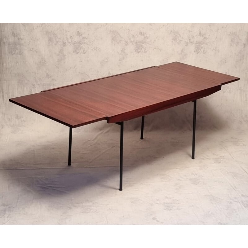 Vintage rosewood table model 324 by Alain Richard, 1953s