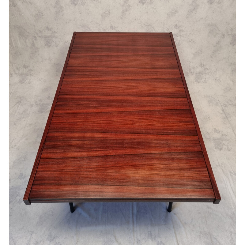 Vintage rosewood table model 324 by Alain Richard, 1953s