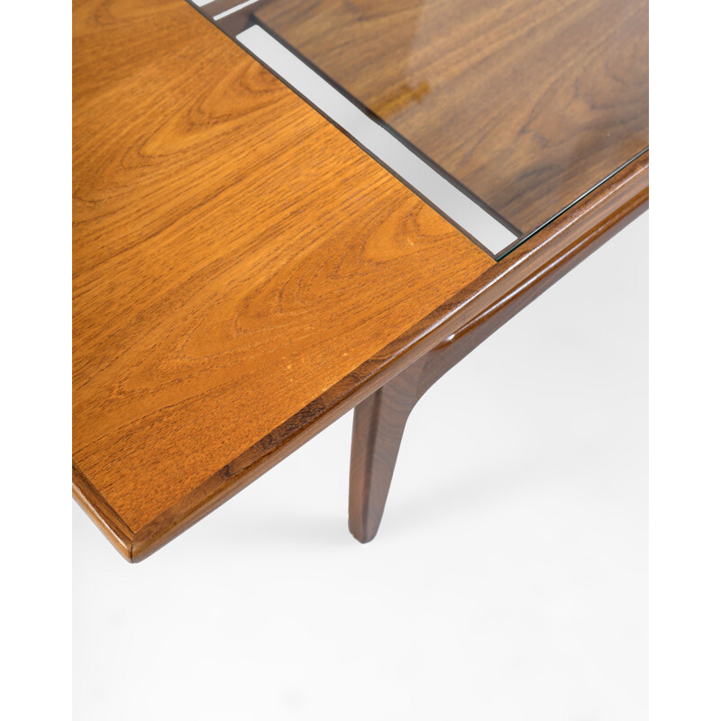 Vintage teak and glass Fresco coffee table by V. Wilkins for G Plan, UK 1967s