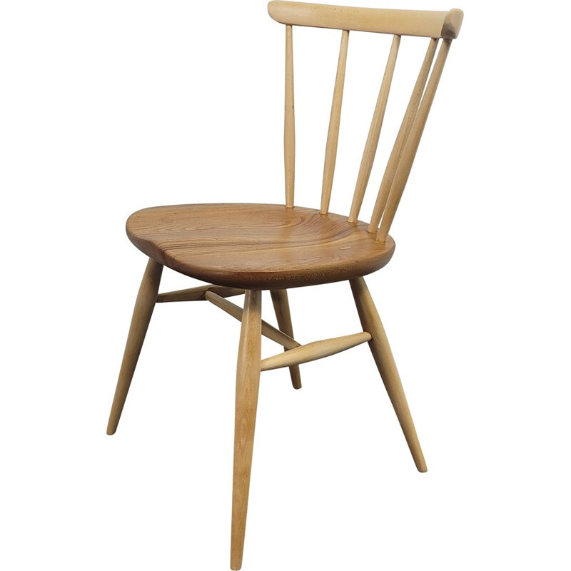 Vintage Ercol Bow Top chair in elmwood and beechwood, 1960