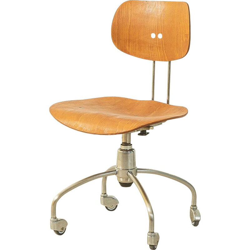 Vintage plywood adjustable chair by Egon Eiermann for Wilde & Spieth, Germany 1950s