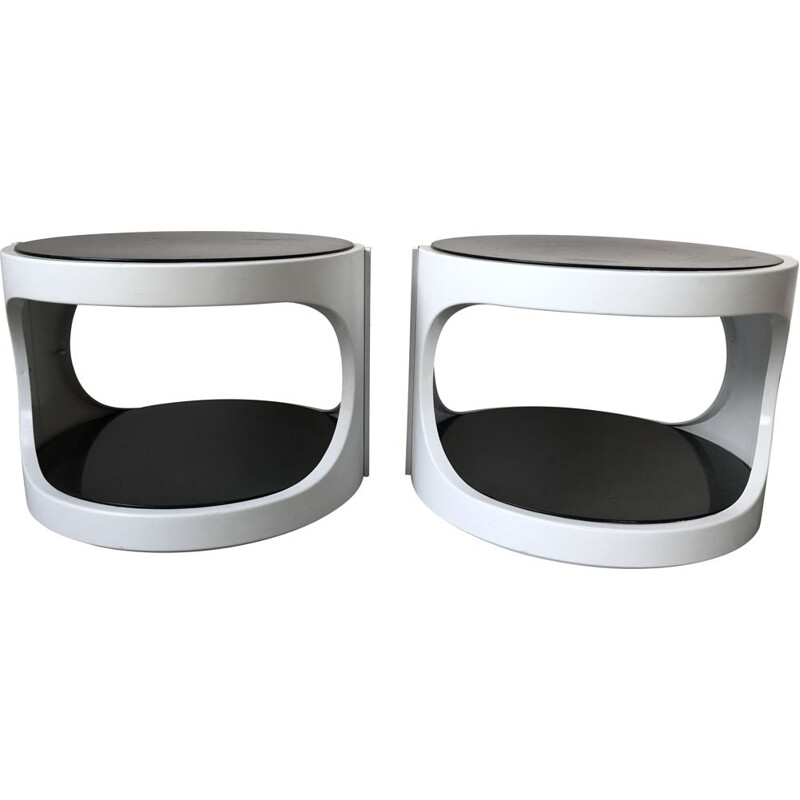 Pair of vintage side tables by Marc Held for Prisunic, 1970