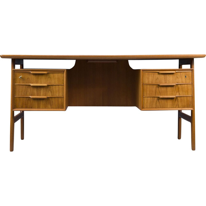 Vintage wooden renovated desk