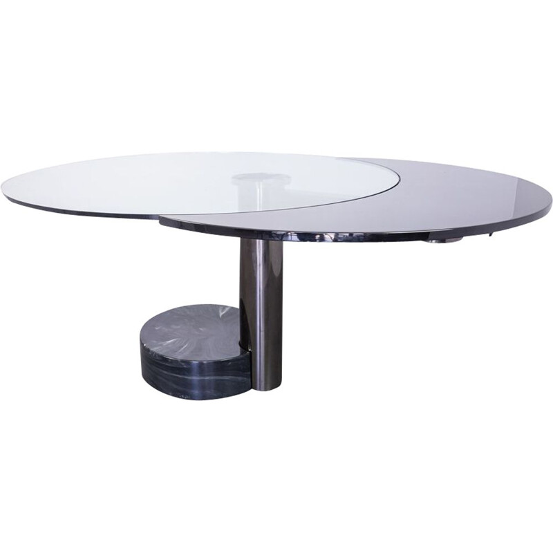 Vintage dining table with stone base by Pierre Cardin, 1960s
