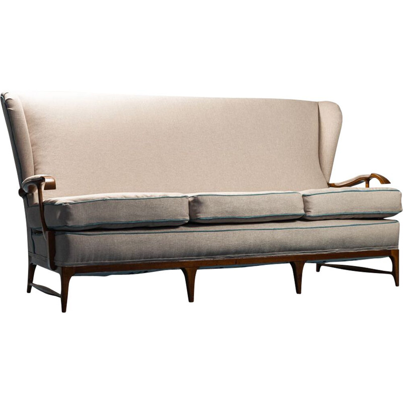 Vintage 3 seater sofa by Paolo Buffa, 1950s