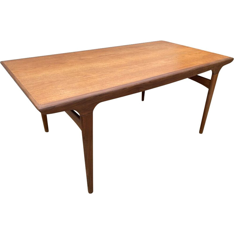 Vintage Danish Scandinavian teak extendable table by Johannes Andersen for Uldum Modelfabrik, 1960s