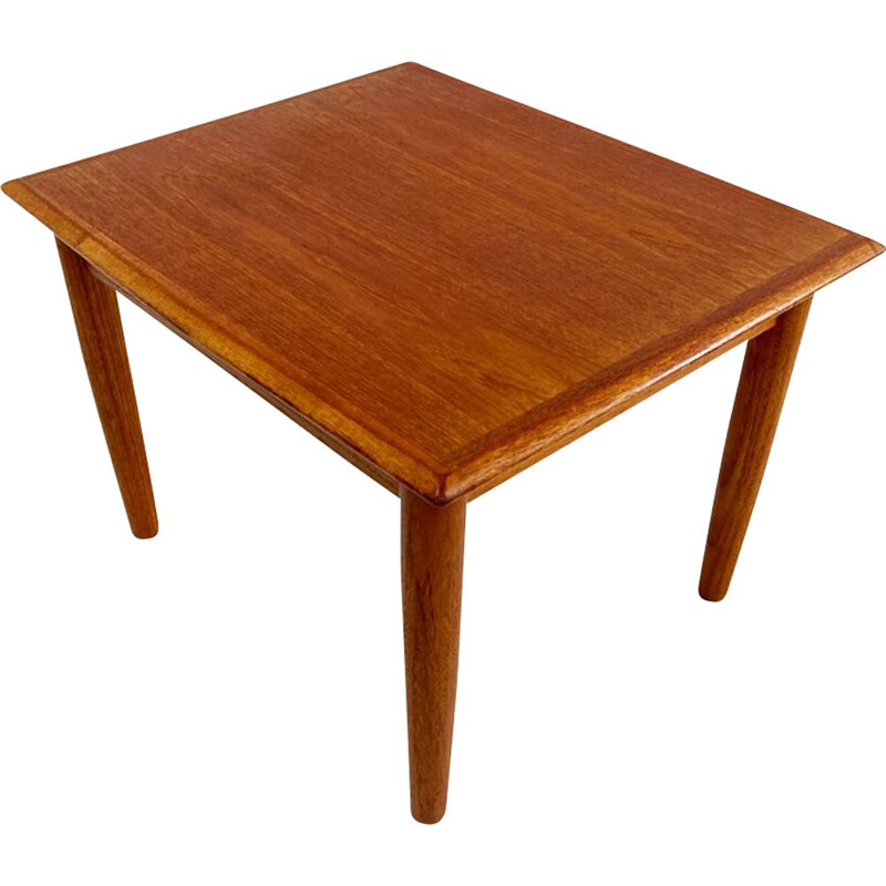 Vintage Danish teak side table by Axel Christensen for Aoc, 1960s