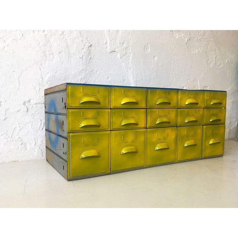 Vintage industrial style set of drawers