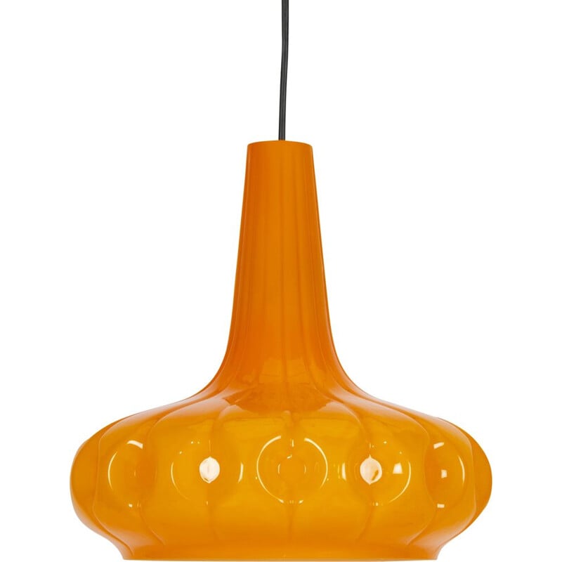 Vintage orange Peil & Putzler pendant lamp
