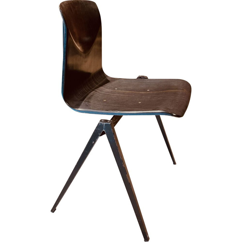 Vintage ebony chair model S22 by Galvanitas, 1960s