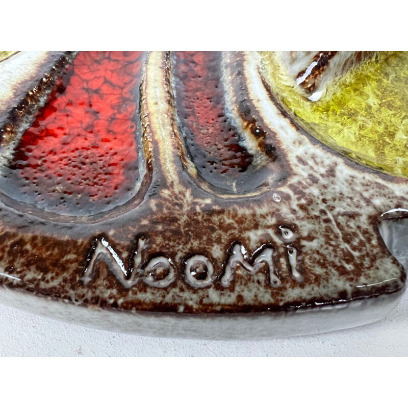 Vintage wall plaque by Noomi Backhausen for Søholm, Denmark 1960s