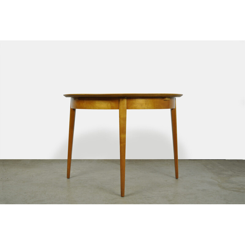 Vintage birchwood extendable dining table by Cees Braakman for Pastoe, Netherlands 1950s