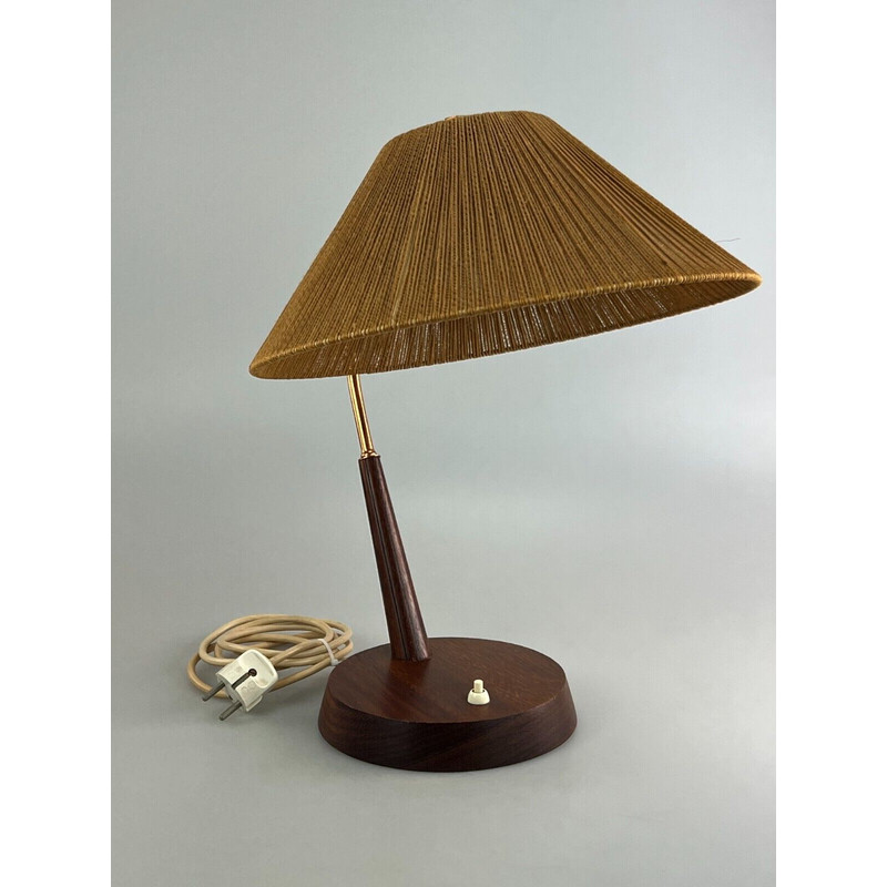 Vintage table lamp Temde in teak, 1960-1970s