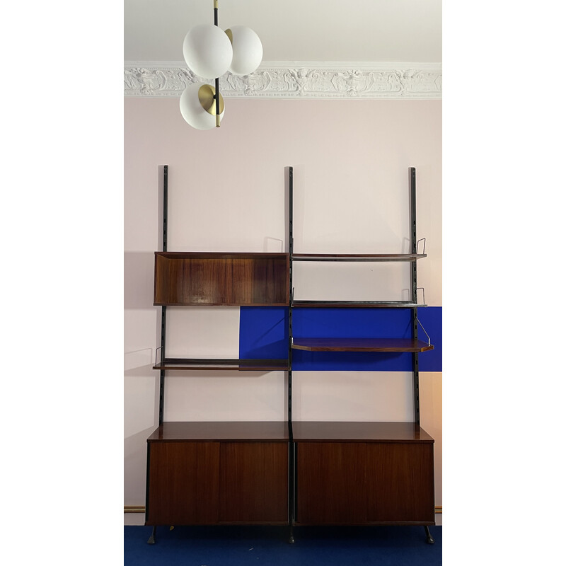 Vintage rosewood bookcase by Mim Roma, 1960-1970