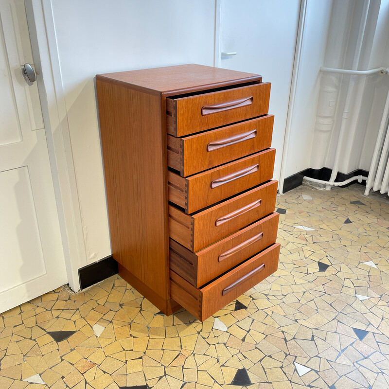 Vintage 6-drawer chest of drawers by GPlan, 1960s