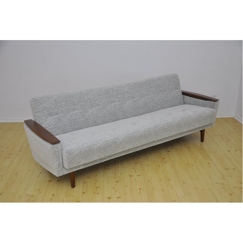 Mid-century Scandinavian four-seater sofa bed, 1960s