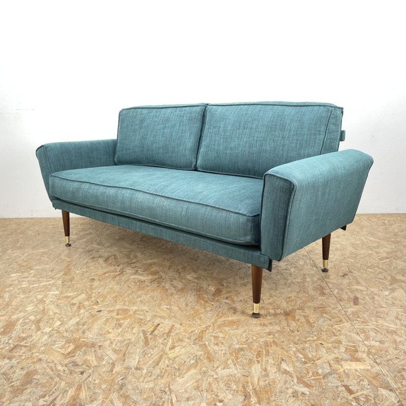 Vintage upholstered sofa bed, 1960s