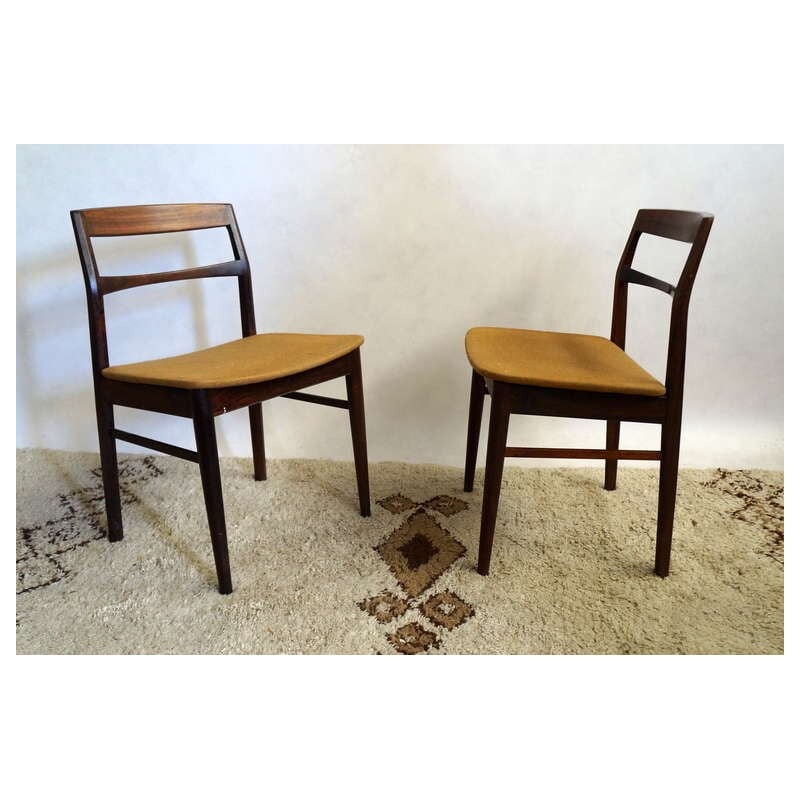 Set of 6 rosewood chairs - 1950s