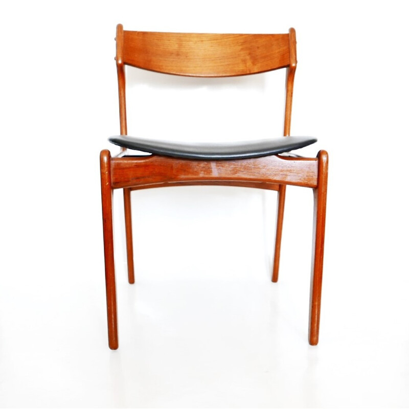 Set of 4  teak chairs by Erik BUCH - 1950s