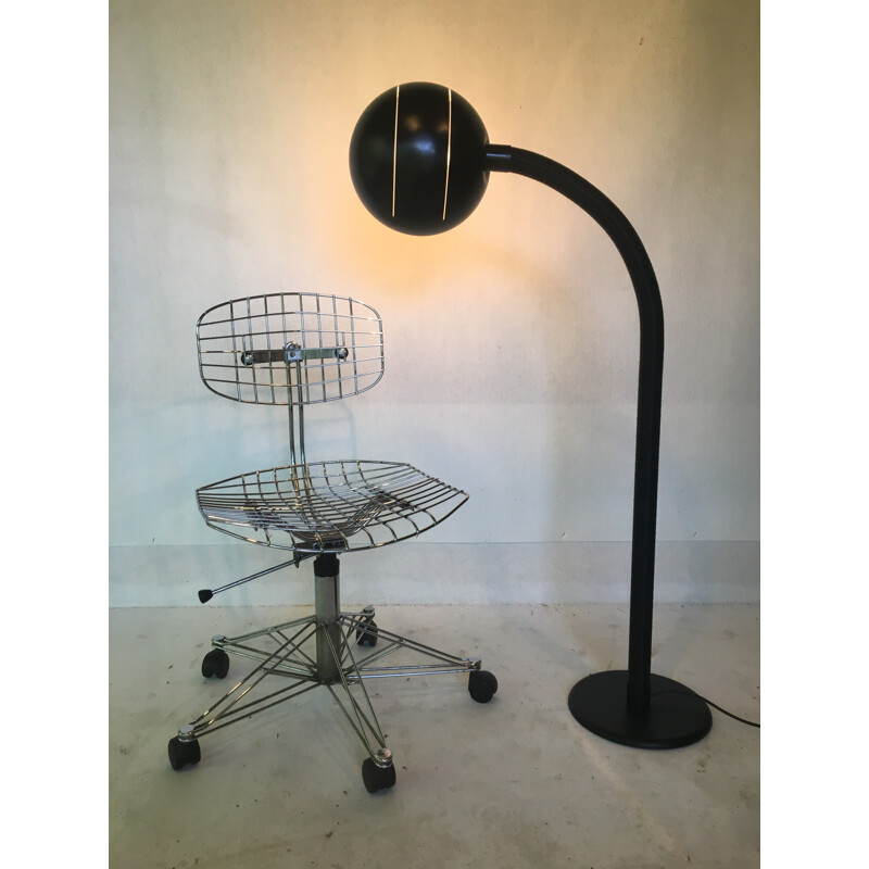 Large Pop reading lamp with sheet metal reflector - 1970s