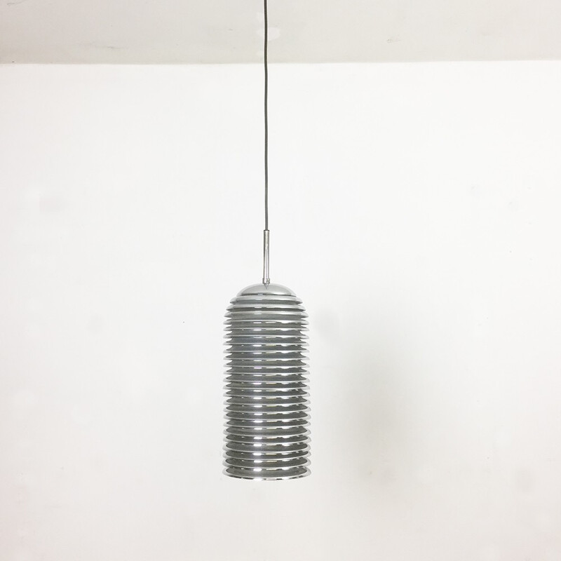 Chrome hanging lamp by Kazuo Motozawa for Staff - 1960