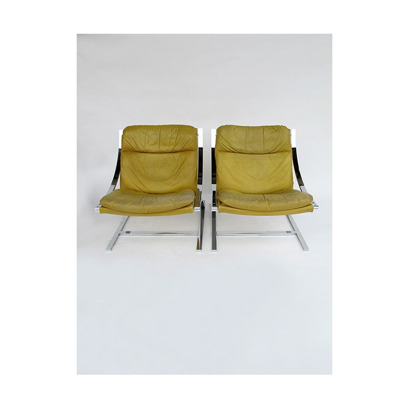 Pair of "Zeta" armchairs, Paul TUTTLE - 1970s