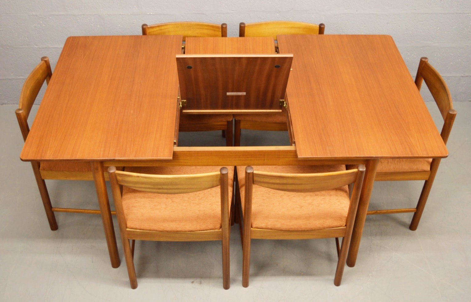 Mid Century Modern Teak Dining Room Table