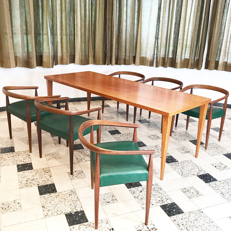 Teak dining table by Nanna Ditzel for Poul Kolds Savæerk, - 1950s