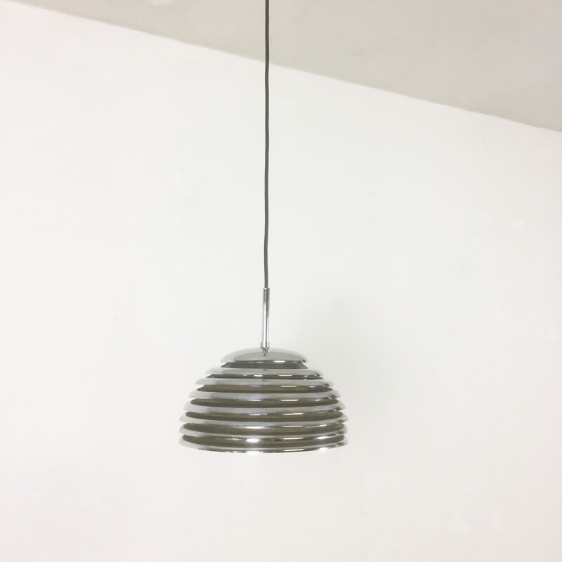 Chrome hanging light by Kazuo Motozawa for Staff - 1960s
