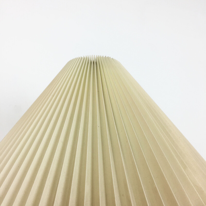 Vintage Italian lamp with a pleated beige shade - 1960s