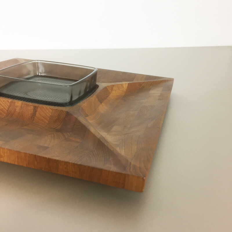 Bowl in solid teak produced by Digsmed, made in Denmark - 1960s
