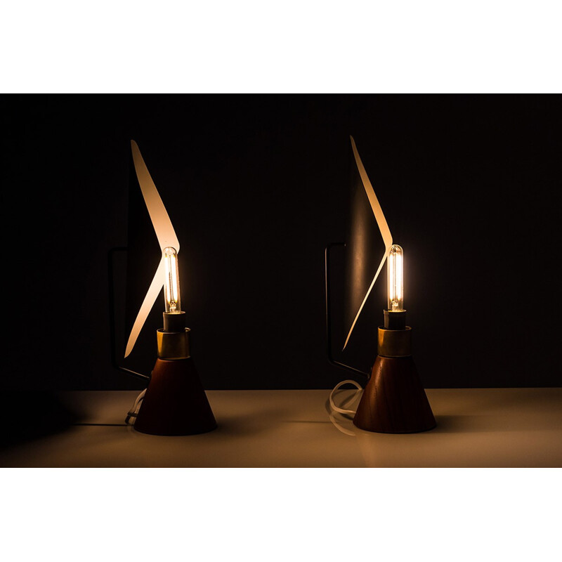 Mid-Century Modern pair of Table Lamps by Svend Aage Holm-Sørensen for ASEA - 1950s