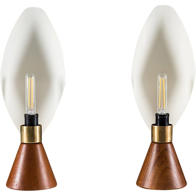 Mid-Century Modern pair of Table Lamps by Svend Aage Holm-Sørensen for ASEA - 1950s