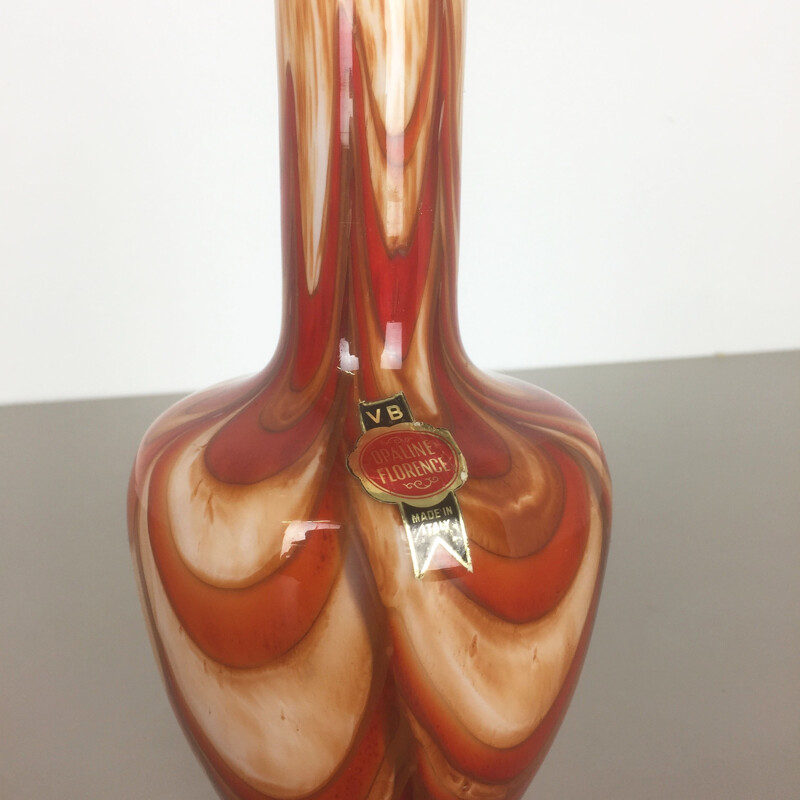 Murano glass vase by Opaline Florence, Italy - 1970s