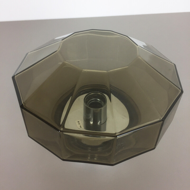 modernist 70s "diamond" was light made by Glashütte Limburg, Germany