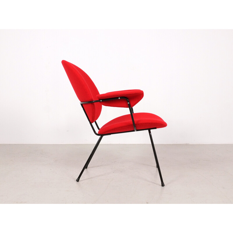 Red easy Chair by W.H. Gispen for Kembo - 1950s